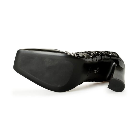 Scuderia Ferrari Women's "VARNISH PUMP" Black Leather Pump Shoes US 10 IT 40 - Picture 6 of 8
